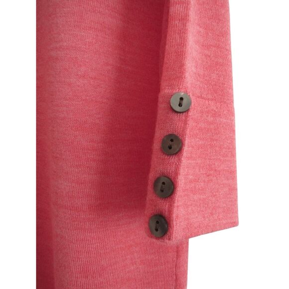 J. Jill merino wool sweater XS tunic coral pink Lightweight New - Picture 4 of 6